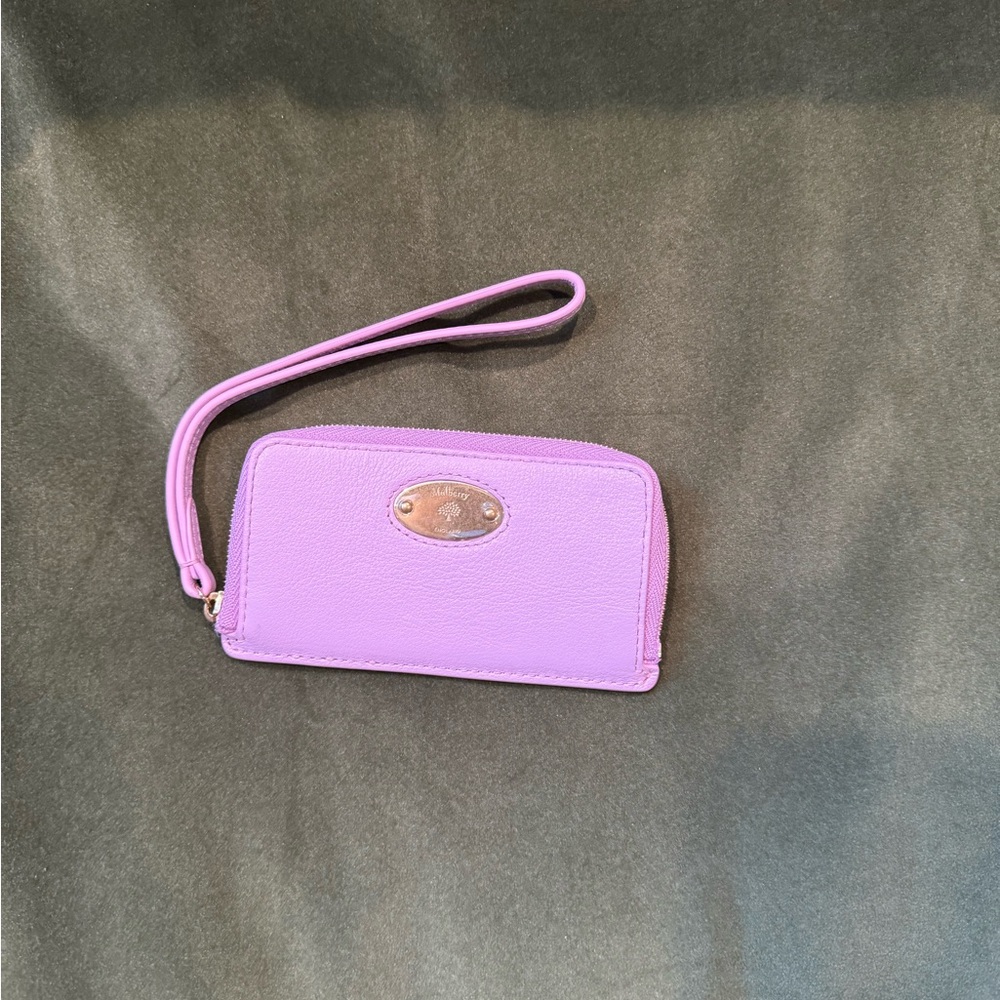 Mulberry wristlet card holder